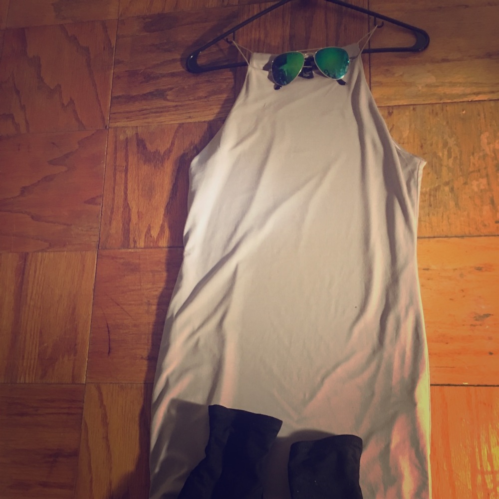 Light grey midi dress